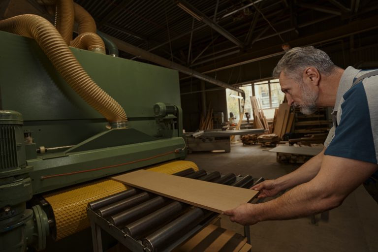 close-up-of-attentive-worker-looking-at-plywood
