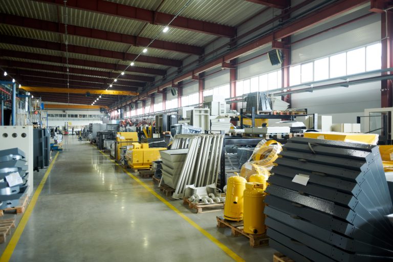 Production Hall of Modern Factory